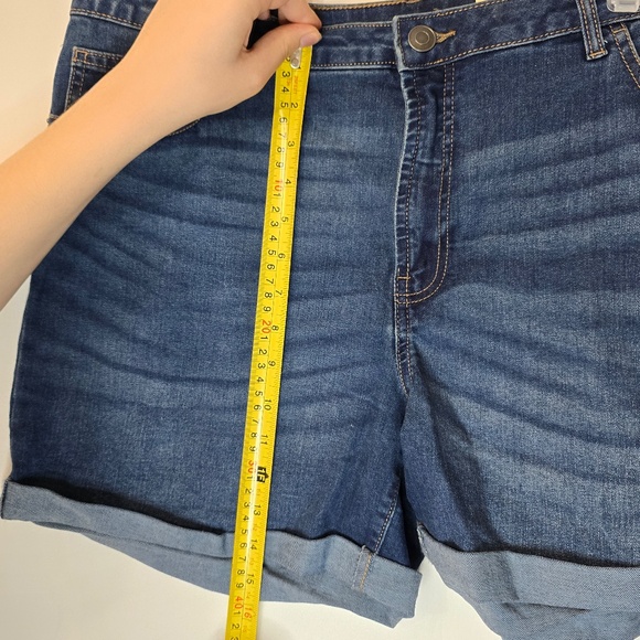 George High Waist Denim Shorts Size 16 - Picture 4 of 8